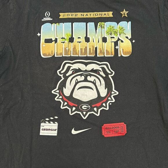 Nike Georgia Bulldogs College Football Playoff 2022 National Champions Local T-S - Picture 4 of 8